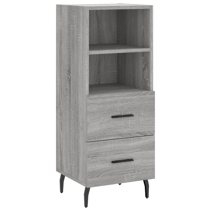 Dulap înalt, gri sonoma, 34,5x34x180 cm, lemn prelucrat WALTI