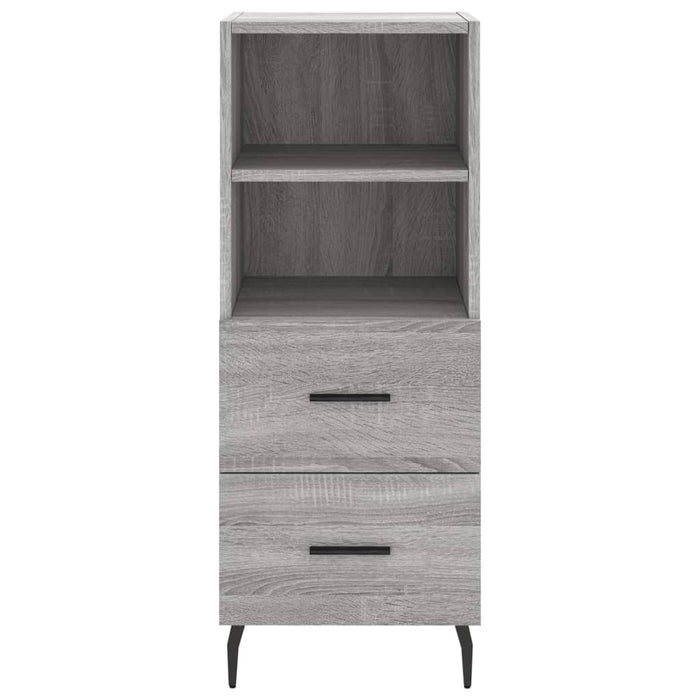 Dulap înalt, gri sonoma, 34,5x34x180 cm, lemn prelucrat WALTI