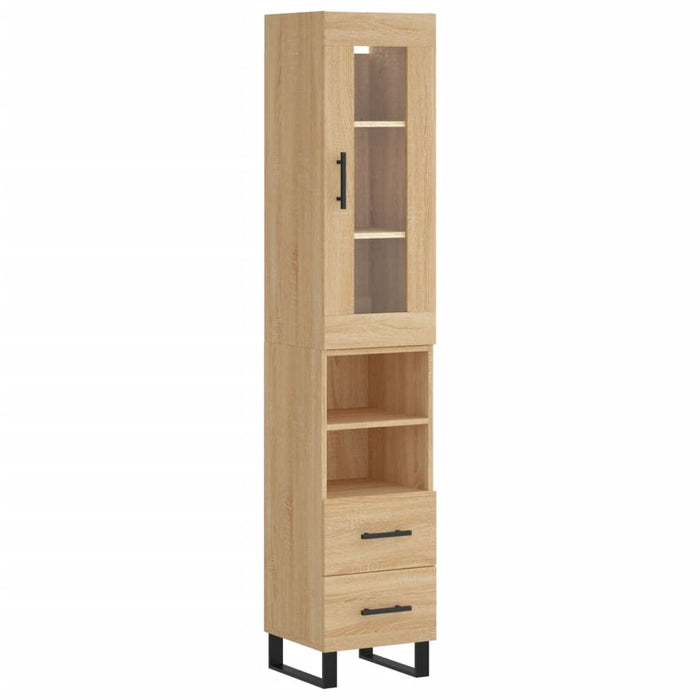 Dulap înalt, stejar sonoma, 34,5x34x180 cm, lemn prelucrat WALTI