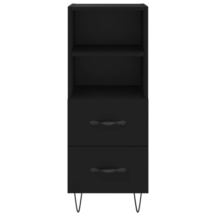 Dulap înalt, negru, 34,5x34x180 cm, lemn prelucrat WALTI