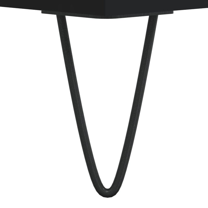 Dulap înalt, negru, 34,5x34x180 cm, lemn prelucrat WALTI
