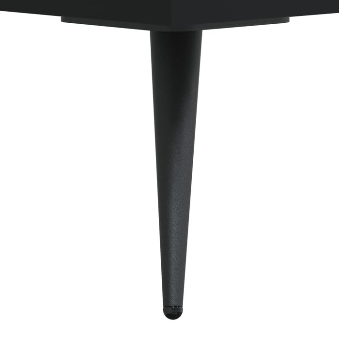 Dulap înalt, negru, 34,5x34x180 cm, lemn prelucrat WALTI