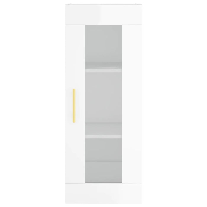 Dulap înalt, alb extralucios, 34,5x34x180 cm, lemn prelucrat WALTI