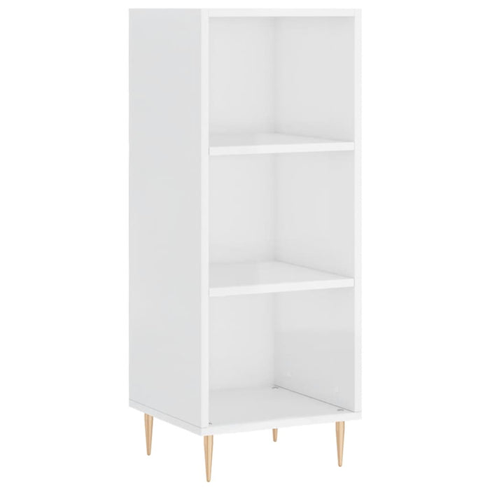 Dulap înalt, alb extralucios, 34,5x34x180 cm, lemn prelucrat WALTI