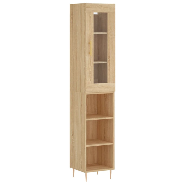 Dulap înalt, stejar sonoma, 34,5x34x180 cm, lemn prelucrat WALTI