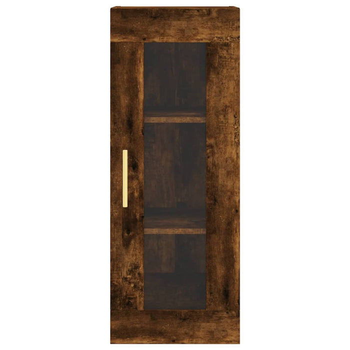 Dulap înalt, stejar fumuriu, 34,5x34x180 cm, lemn prelucrat WALTI
