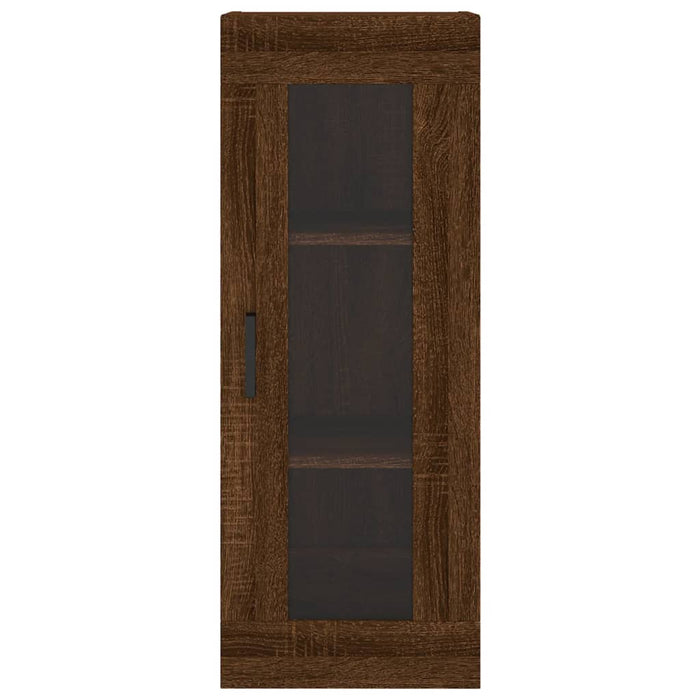 Dulap înalt, stejar maro, 34,5x34x180 cm, lemn prelucrat WALTI