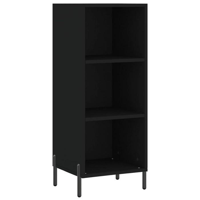 Dulap înalt, negru, 34,5x34x180 cm, lemn prelucrat WALTI