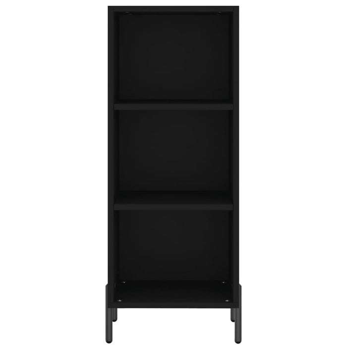 Dulap înalt, negru, 34,5x34x180 cm, lemn prelucrat WALTI