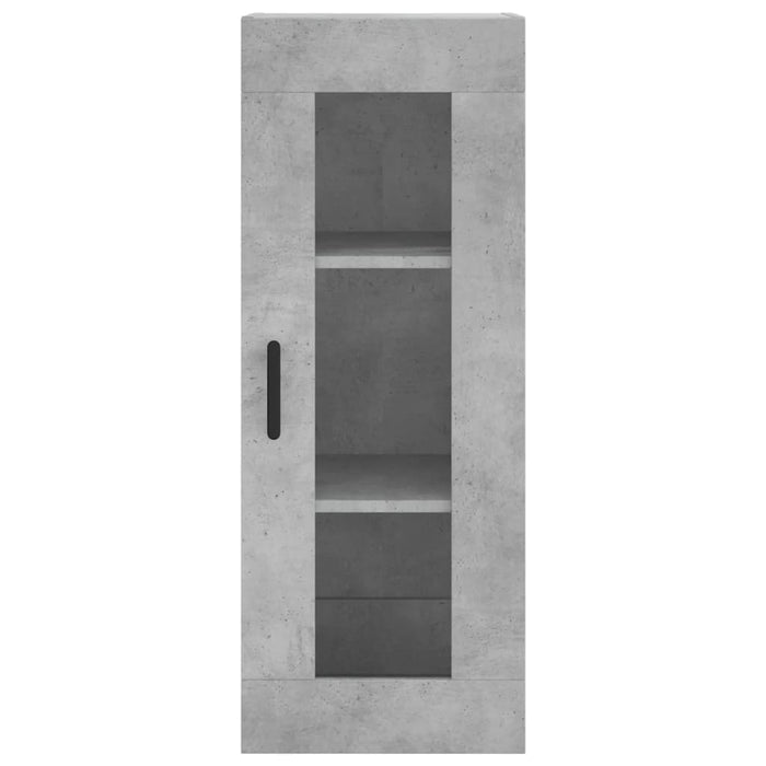 Dulap înalt, gri beton, 34,5x34x180 cm, lemn prelucrat - WALTI WALTI