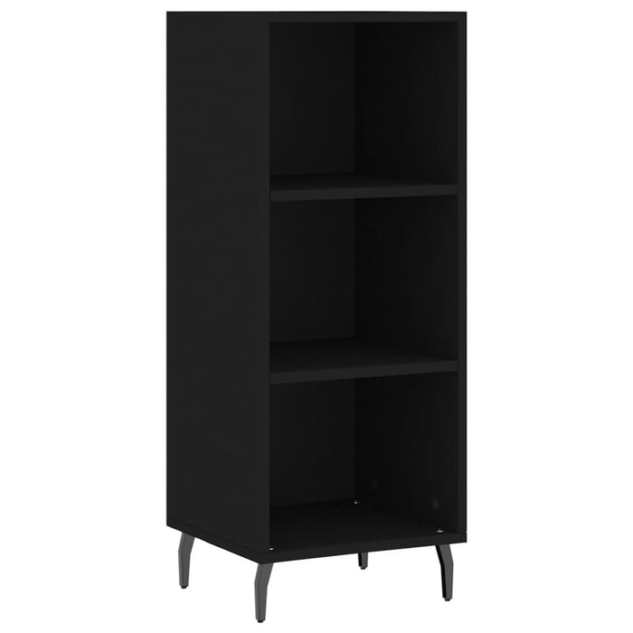 Dulap înalt, negru, 34,5x34x180 cm, lemn prelucrat WALTI