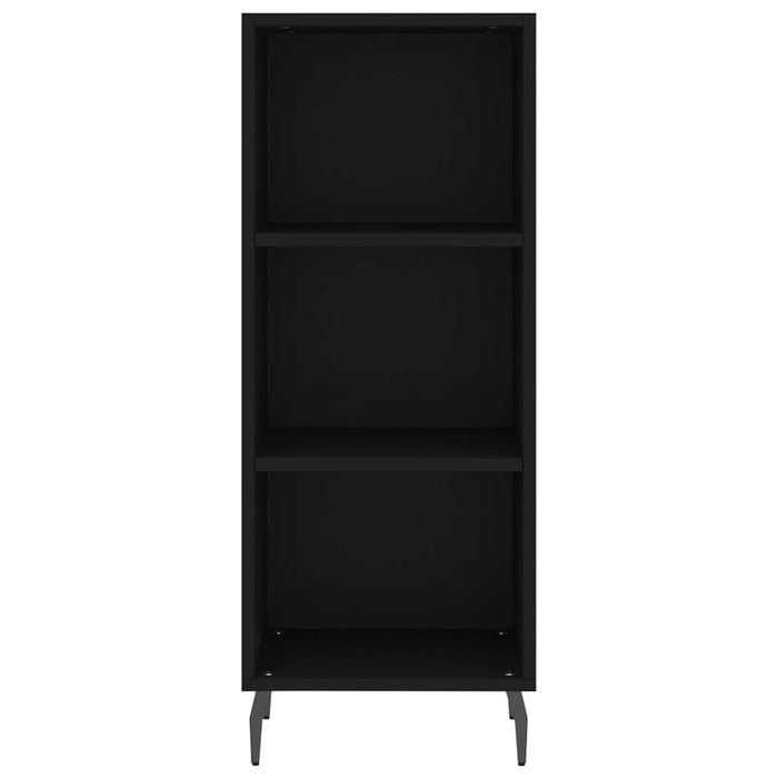 Dulap înalt, negru, 34,5x34x180 cm, lemn prelucrat WALTI