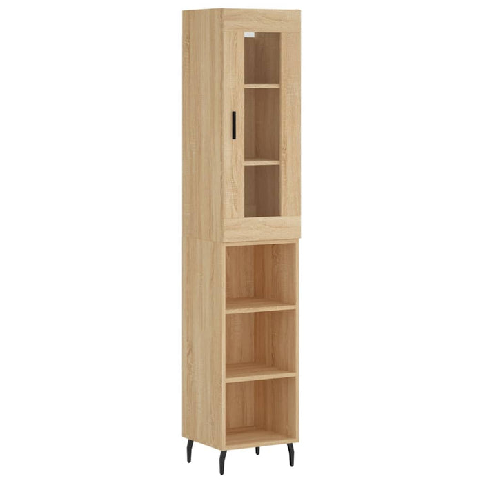 Dulap înalt, stejar sonoma, 34,5x34x180 cm, lemn prelucrat WALTI