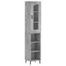 Dulap înalt, gri beton, 34,5x34x180 cm, lemn prelucrat - WALTI WALTI