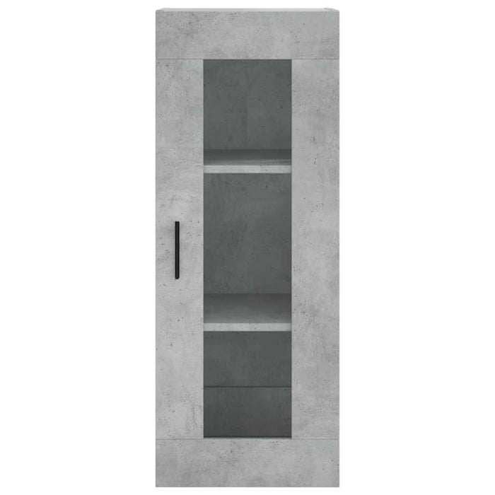 Dulap înalt, gri beton, 34,5x34x180 cm, lemn prelucrat - WALTI WALTI