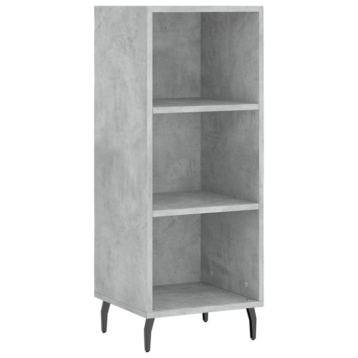 Dulap înalt, gri beton, 34,5x34x180 cm, lemn prelucrat - WALTI WALTI
