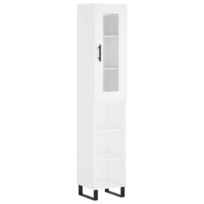 Dulap înalt, alb, 34,5x34x180 cm, lemn prelucrat WALTI