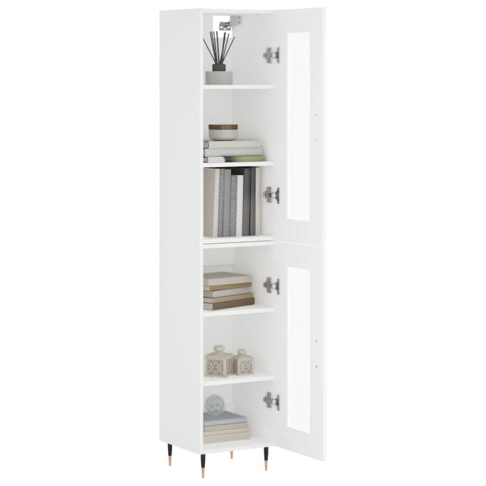 Dulap înalt, alb, 34,5x34x180 cm, lemn prelucrat WALTI