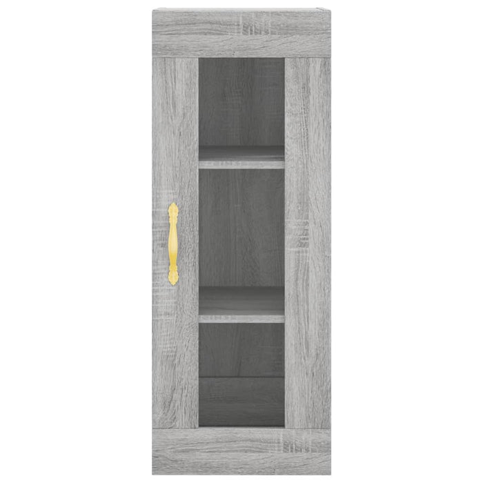Dulap înalt, gri sonoma, 34,5x34x180 cm, lemn prelucrat WALTI