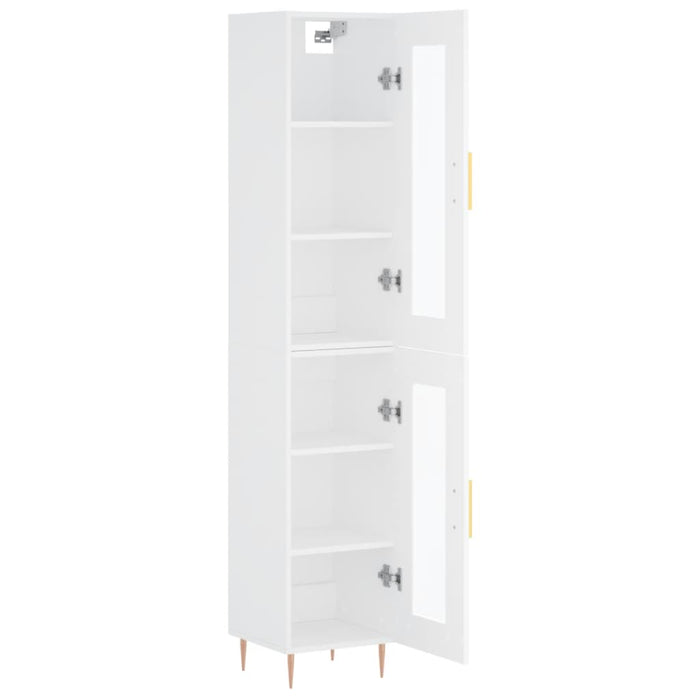 Dulap înalt, alb, 34,5x34x180 cm, lemn prelucrat - WALTI WALTI