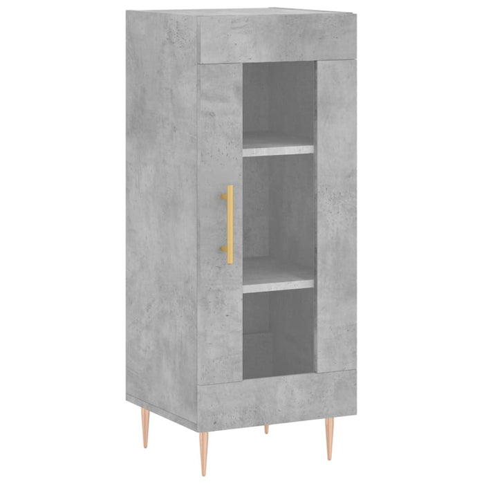 Dulap înalt, gri beton, 34,5x34x180 cm, lemn prelucrat - WALTI WALTI