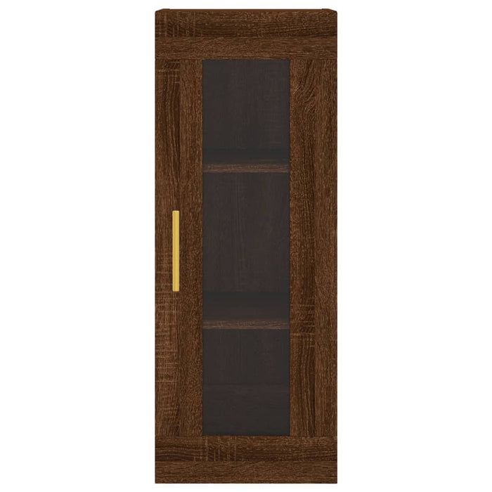 Dulap înalt, stejar maro, 34,5x34x180 cm, lemn prelucrat WALTI