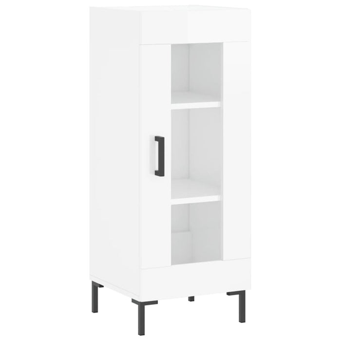 Dulap înalt, alb extralucios, 34,5x34x180 cm, lemn prelucrat WALTI