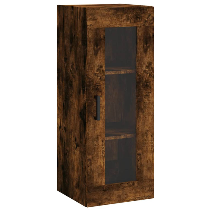 Dulap înalt, stejar fumuriu, 34,5x34x180 cm, lemn prelucrat WALTI
