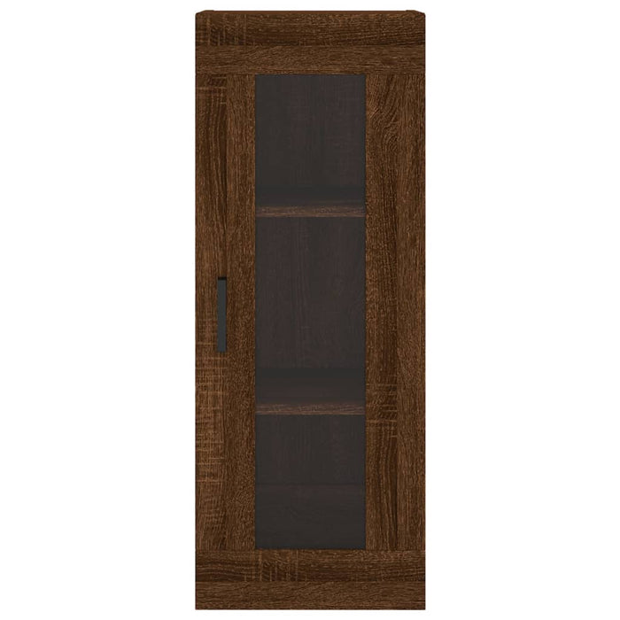 Dulap înalt, stejar maro, 34,5x34x180 cm, lemn prelucrat WALTI