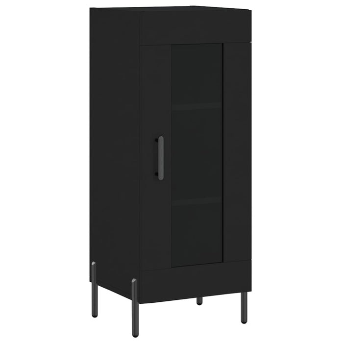Dulap înalt, negru, 34,5x34x180 cm, lemn prelucrat WALTI