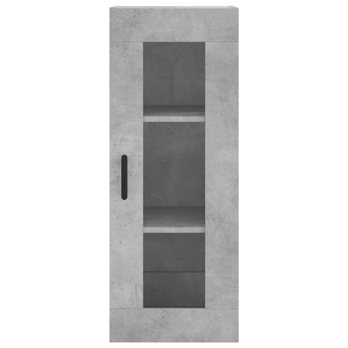 Dulap înalt, gri beton, 34,5x34x180 cm, lemn prelucrat - WALTI WALTI