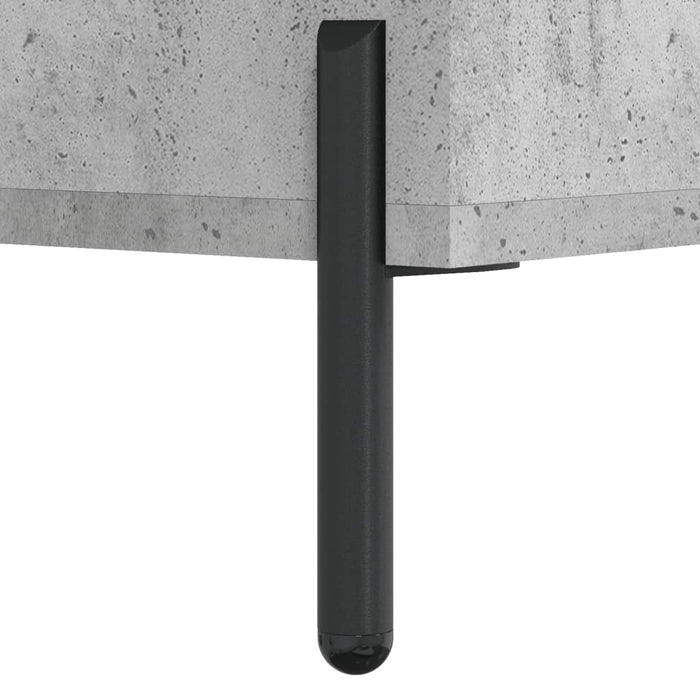 Dulap înalt, gri beton, 34,5x34x180 cm, lemn prelucrat - WALTI WALTI