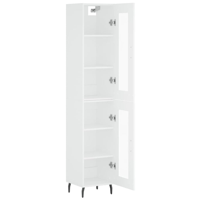 Dulap înalt, alb, 34,5x34x180 cm, lemn prelucrat WALTI
