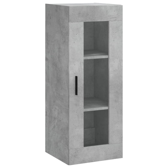 Dulap înalt, gri beton, 34,5x34x180 cm, lemn prelucrat - WALTI WALTI