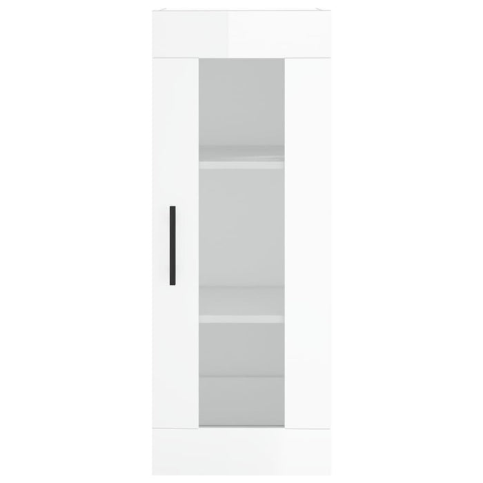 Dulap înalt, alb extralucios, 34,5x34x180 cm, lemn prelucrat WALTI