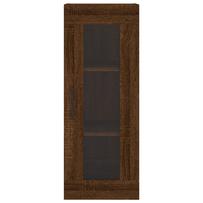 Dulap înalt, stejar maro, 34,5x34x180 cm, lemn prelucrat WALTI