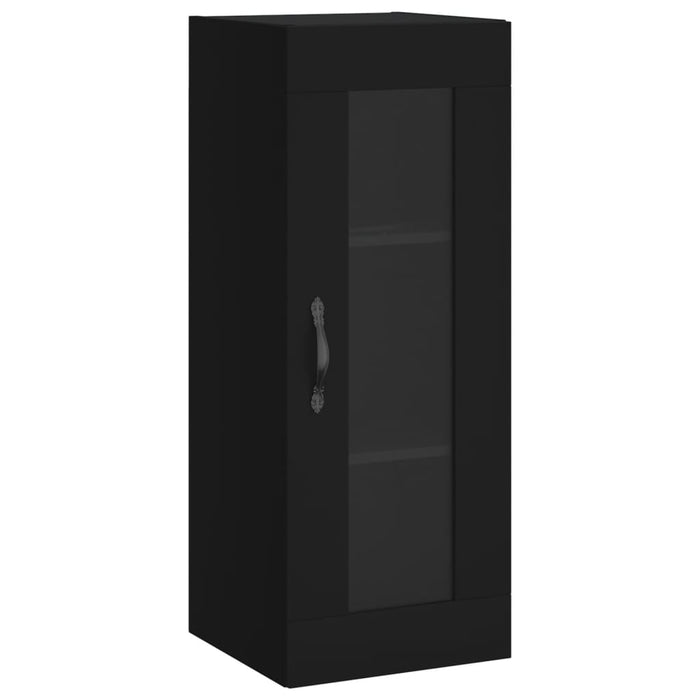 Dulap înalt, negru, 34,5x34x180 cm, lemn prelucrat WALTI