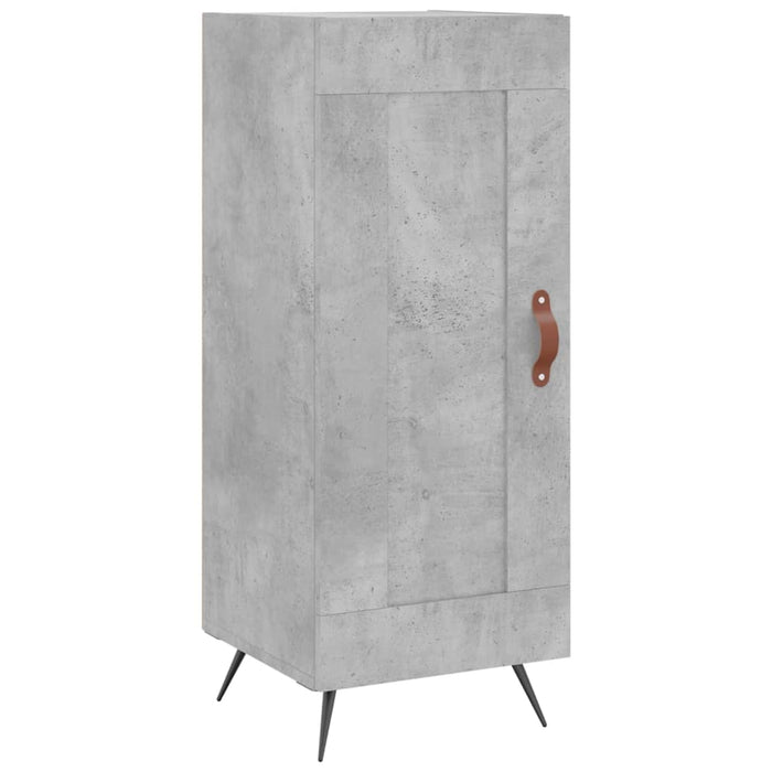 Dulap înalt, gri beton, 34,5x34x180 cm, lemn prelucrat WALTI