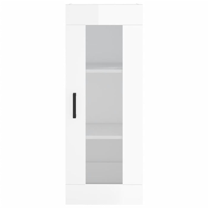 Dulap înalt, alb extralucios, 34,5x34x180 cm, lemn prelucrat WALTI