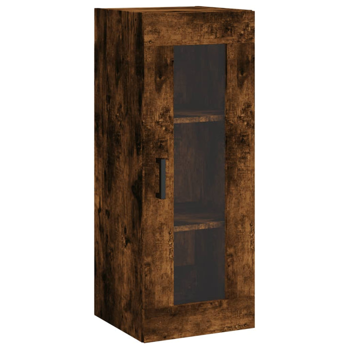 Dulap înalt, stejar fumuriu, 34,5x34x180 cm, lemn prelucrat WALTI