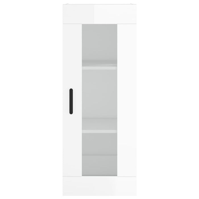 Dulap înalt, alb extralucios, 34,5x34x180 cm, lemn prelucrat WALTI
