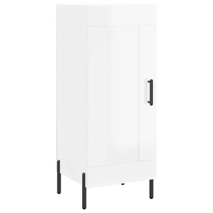 Dulap înalt, alb extralucios, 34,5x34x180 cm, lemn prelucrat WALTI
