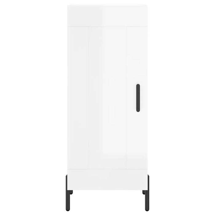 Dulap înalt, alb extralucios, 34,5x34x180 cm, lemn prelucrat WALTI