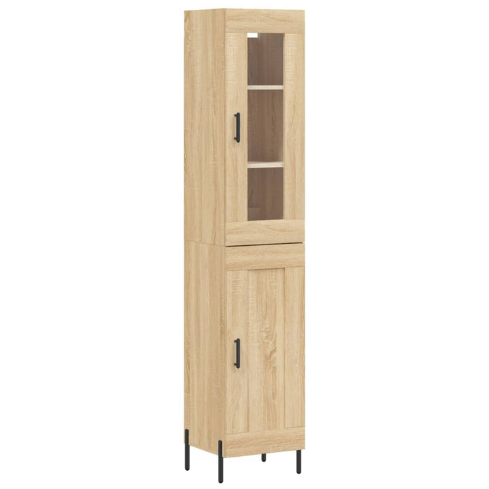 Dulap înalt, stejar sonoma, 34,5x34x180 cm, lemn prelucrat WALTI