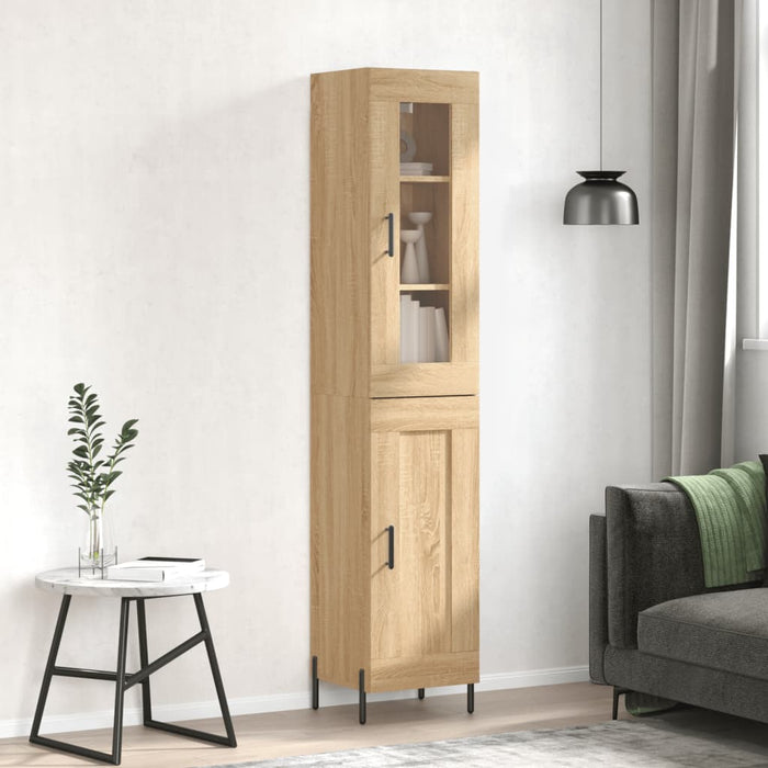 Dulap înalt, stejar sonoma, 34,5x34x180 cm, lemn prelucrat WALTI