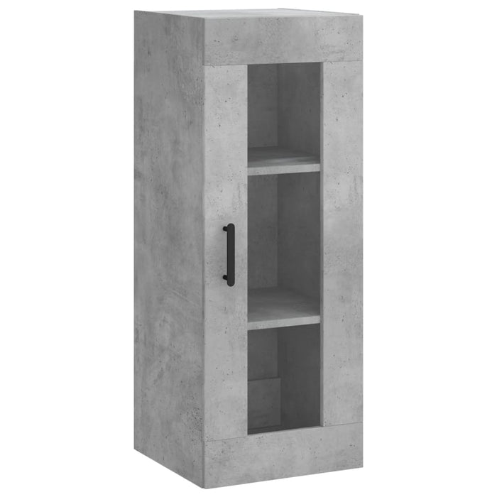 Dulap înalt, gri beton, 34,5x34x180 cm, lemn prelucrat - WALTI WALTI