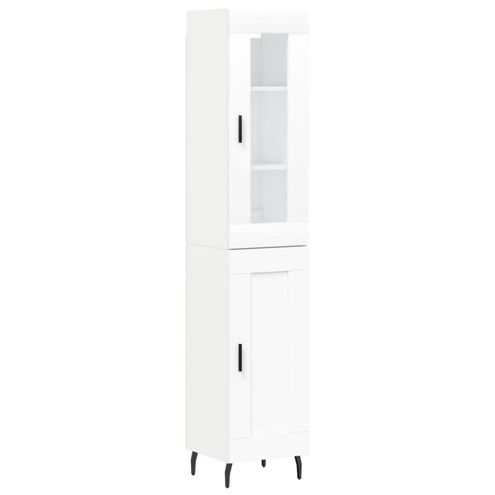 Dulap înalt, alb, 34,5x34x180 cm, lemn prelucrat - WALTI WALTI