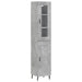 Dulap înalt, gri beton, 34,5x34x180 cm, lemn prelucrat - WALTI WALTI