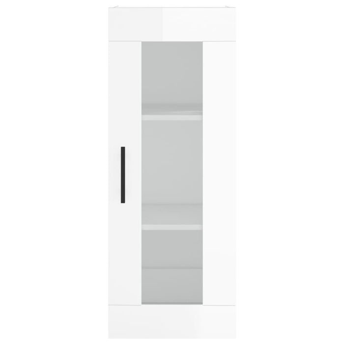Dulap înalt, alb extralucios, 34,5x34x180 cm, lemn prelucrat WALTI