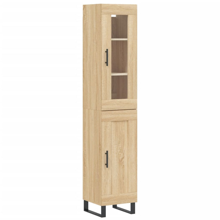 Dulap înalt, stejar sonoma, 34,5x34x180 cm, lemn prelucrat - WALTI WALTI